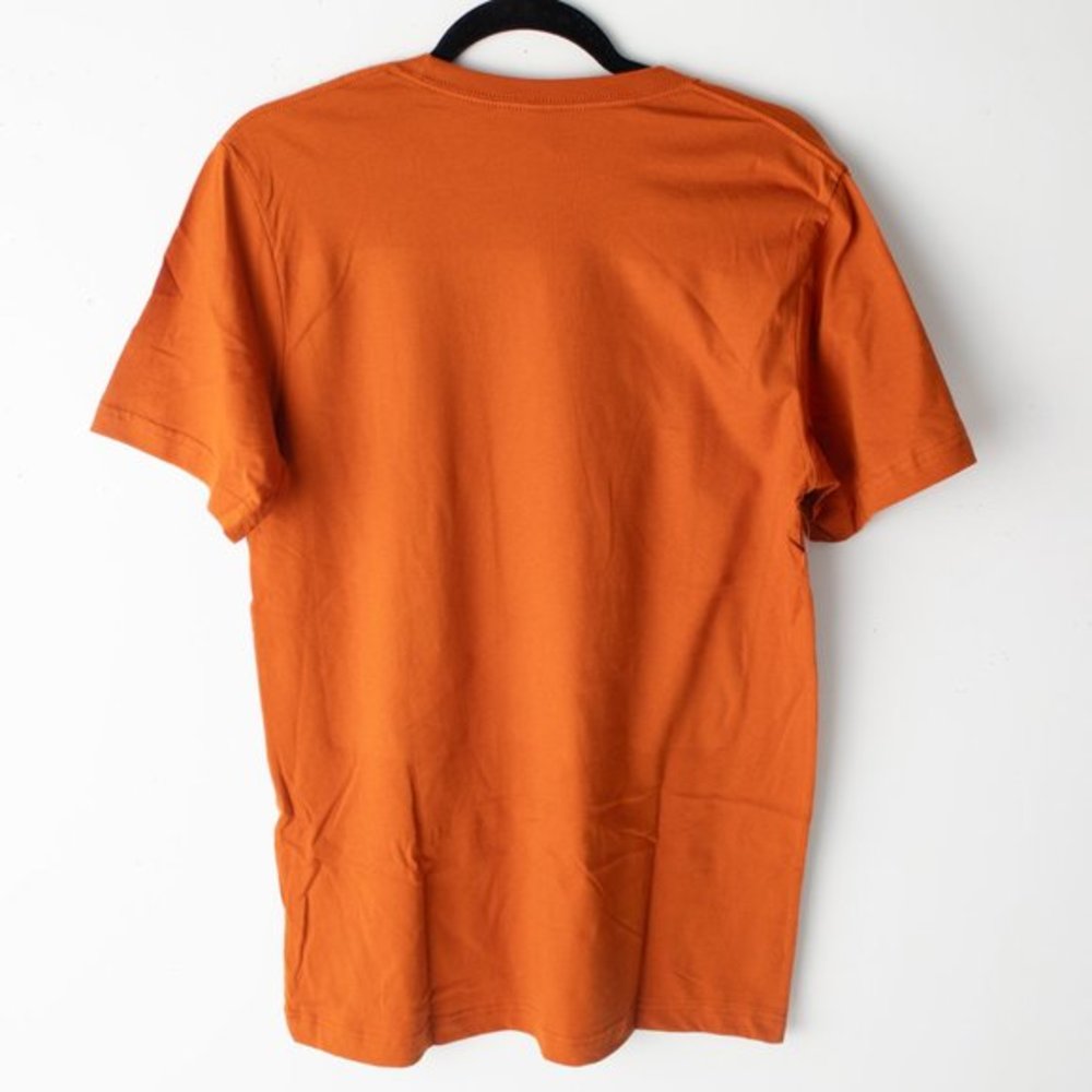 New Women's Fall Halloween Skull Skeleton Floral Orange T-shirt Size Medium - Picture 4 of 6
